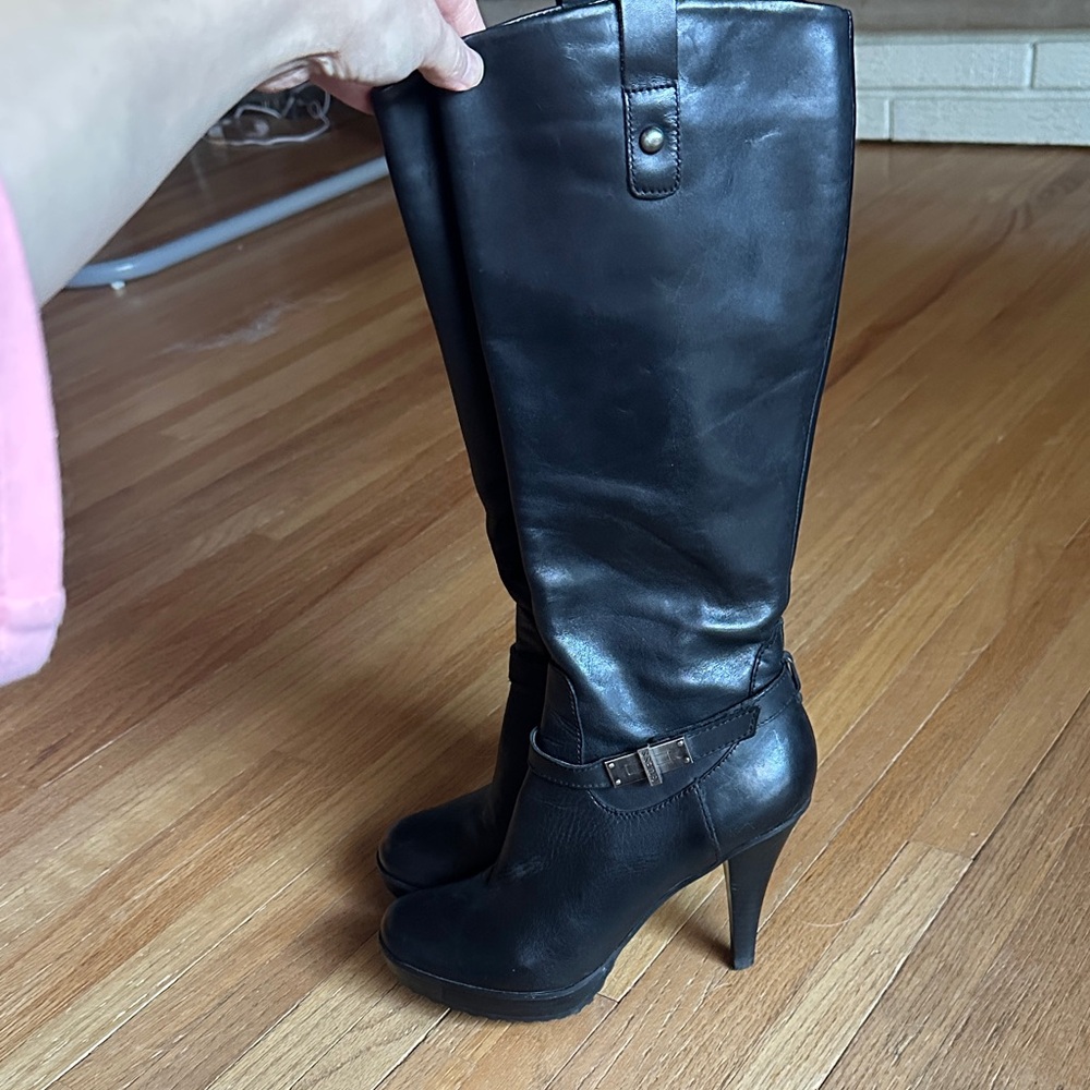 Guess Black Heeled Boots